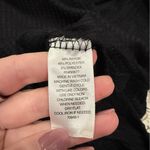 st. john's bay NWT  Black Waffle Knit Cowl Neck Long Sleeve Photo 6