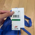 Becca  by Rebecca Virtue Line in the Sand Halter Bikini Top Blue Strap NWT SizeL Photo 3