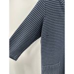 J.Jill  Navy Blue and White Striped Sweater Tunic Size Large Petite Photo 2
