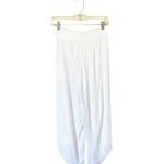 BOHO Pants T.Zovich Relaxed Wrap Slit Boho Beach Vacation High Rise White Small Photo 3