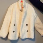 Cozy Soft Wool White Coat Size L Photo 0