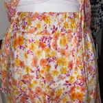BCX dead stock tropical floral print babydoll runched top with floral midi skirt Photo 5
