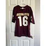 Vintage ARIZONA STATE UNIVERSITY FOOTBALL BURGANDY & WHITE JERSEY #16 Size L Size L Photo 1