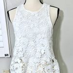 Love Culture  Sleeveless Lace White Shirt size S Small Scalloped Flower Top Photo 0