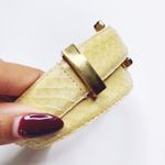 AXIOM | Beige Genuine Snakeskin Belt Sz L Size L Photo 4