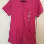 Cherokee Women's Scrub Top V-Neck Uniform Nurse Medical Size XS Pink Photo 0