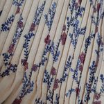 Sundance BUTTER YELLOW PLEATED RED BLUE FLORAL PRINTED HI LOW POPOVER BLOUSE M Photo 5