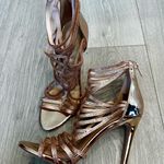 ALDO Mirror Rose Gold Strappy Heels Photo 2