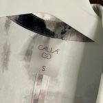 CALIA by Carrie Underwood Black and White Button Down Shirt Blue Photo 4