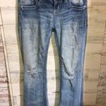 Miss Me jeans standard boot cut size 25 white wash color distressed western jean Photo 0