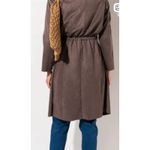 Akira Back in the Day Faux Suede Classic Style Trench Coat, L Photo 2