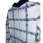 Eliza J Fit & Flare Preppy White Black Plaid Pattern Office work Collar Dress Photo 6