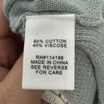 Parker Adyson  Womens 1X Aqua Green Blue Tunic VNeck Sweater Minimalist Cozy Soft Photo 3