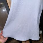 Alo Yoga ALO Elevate ribbed tank top criss cross blue moon slate scoop v tight long line Photo 6