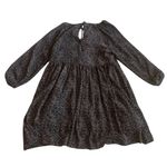 Madewell  Crinkle Georgette Mini Dress Babydoll Fun Print 3/4 Sleeve Size Small Photo 8