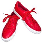 G by Guess Guess red faux leather quilted look sneakers ! Photo 4