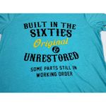 Built in the Sixties Original Unrestored Funny T Shirt Large Blue Graphic Tee Photo 2