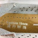 Womens Loafers Flats Leather Laser Cut Floral 6 White Photo 5