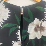 Hobbs London  Dress green white black Floral Print Midi Length Dress size 2 Photo 9