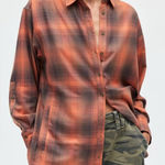 BDG Orange and Black Maxi Skirt Photo 0