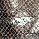 Coach  Palmer Taupe Gray Snakeskin Python Leather Penny Lug Soles Loafers Size 8B Photo 12