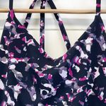 Yummie Heather Thomson Womens Hillary Strappy Tank Top‎ Stained Glass Blue L Size M Photo 8