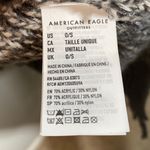 American Eagle Sweater Knit Shrug with Tassels Neutral Color Block One Size Photo 6