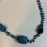 OOAK Handcrafted Turquoise and White Beads Choker with Extender Host Pick 7/24 Blue Photo 1