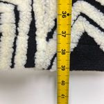 Farm Rio NWT  Wool Blend Wild Hearts Tie-Belt Fleece Coat Size XL Black White Photo 14