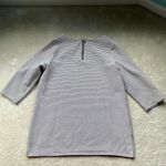 Coldwater Creek  Beige & Black Striped Pullover Tunic Sweater - Sz L (14) - EUC Photo 1