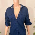 Converse  Blue Military Uniform Button Down Photo 4