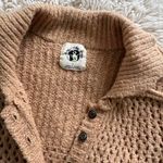 We The Free  Snowdrift Henley Camel Knit Sweater Photo 2