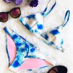 Triangl Blue Tie Dye Swim Suit Photo 0