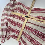 Elan  Dress Womens 3X Red White Striped Off Shoulder Maxi Boho Summer Cotton‎ Photo 8