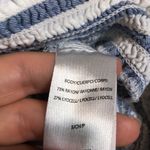 BeachLunchLounge  Women’s Striped Split Neck Button-Up Tie 7/8 Sleeve Shirt Photo 9