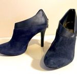 Alfani Navy  4” heel booties suede/leather like Photo 0