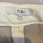 Tibi  Straight Leg Trouser‎ Pants in Off White Size 6 Photo 2