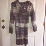 Fashion Bug Longer Sweater/Jacket w/Hood Wool Size Small Photo 4