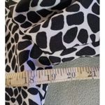 Kasper Women's Size 6 Open Front Lined Animal Printed Bolero Jacket Black Photo 2