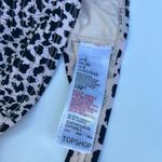 Topshop NWOT Leopard Shirred Smocked Tasseled Bikini Set Size 4 Photo 6