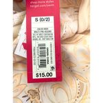 Xhilaration Juniors Cheeky Bottom Cream Yellow Paisley Print Bikini Swim Size S Photo 7