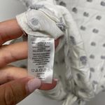 Lou & grey  Ann Taylor LOFT White Knot Short Sleeve Textured Blouse Size Medium Photo 6