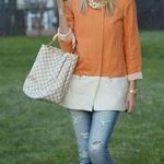 ZARA  Basic Size XS Jacket Linen Blend Orange Oversized Midi Long Sleeve Women’s Photo 1