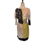Bar III   Patchwork Lace Sheath Dress Sz M Romantic Whimsigoth Colorblock Boho Photo 4