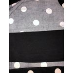 Polka Dot Dress Ralph Lauren LRL Size 8 Cap Sleeve Black White Twist Knot Slinky Photo 9