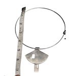 Vtg Cris G Modernist 925 Silver Earring Choker Necklace Contemporary Jewelry Set Photo 7