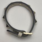 Valentino Garavani Rockstud Calfskin Leather Bracelet - Light Ivory - Preowned Photo 3