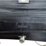 Bijoux Terner  Black Satin Boxy Clutch Purse w/ Hideaway Chain Crossbody Photo 5