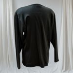 Womens Vintage Sweater Black Blue Sequins Beaded geometric Size M Photo 4