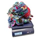 Johnny Was 3/4 Sleeve Floral Burnout Flounce Midi Dress Velvet Silk Dress XL Photo 7